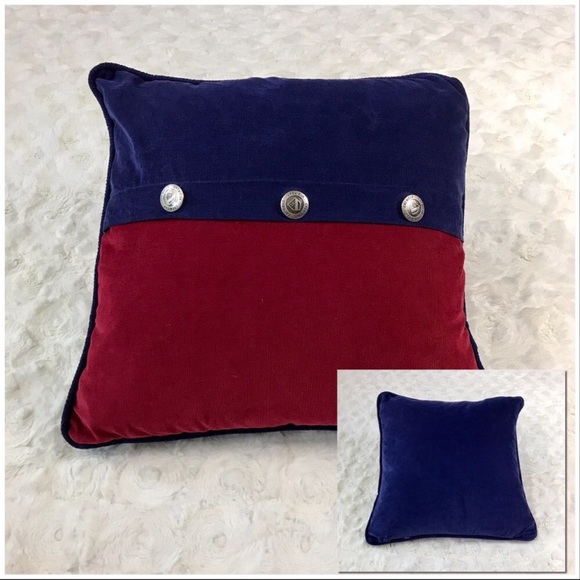 Cremieux Corduroy Red/Blue Nautical Throw … - Picture 3 of 7